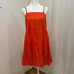 Old Navy tiered mini dress with pockets — Small